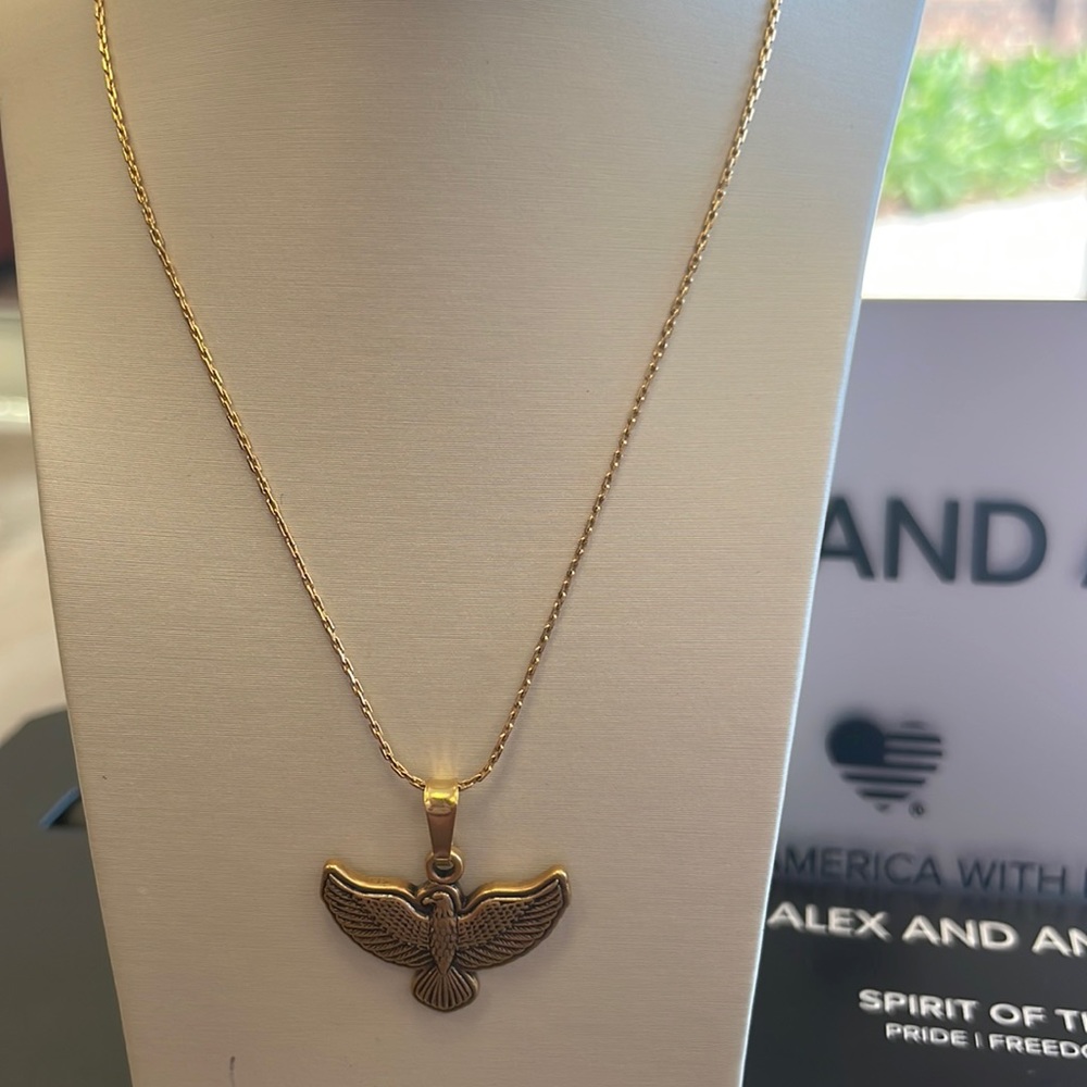 NWT Alex and Ani Spirit of the Eagle Necklace